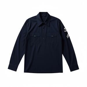 US Navy Dress Blues High Military Black Shirt Quality 16.5”x34”